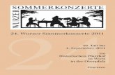 Wurz Programm 2011 d - Wurzer Sommerkonzerte · - Invierno porteño - Primavera porteña aus „Quatro estaciones porteñas“ Peter Tschaikowsky Die Nussknacker Suite op.71 (1840