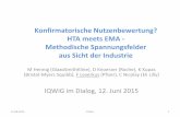 HTA meets EMA - iqwig.de · Konfirmatorische Nutzenbewertung? HTA meets EMA - Methodische Spannungsfelder aus Sicht der Industrie M Hennig (GlaxoSmithKline), D Knoerzer (Roche), K