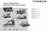 USER MANUAL INDUCTION HEATERS - .USER MANUAL INDUCTION HEATERS. READ THE MANUAL AND SAFETY INSTRUCTIONS