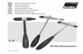 Reflexhämmer - KIRCHNER & WILHELM GmbH + Co. KGkawemed.de/downloads/GA/GA_QM-1-023_Reflexhammer.pdf · 2016-04-22 · Sterilisation: Die Nadel kann ... le but étant de réduire