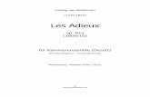 Les Adieuxmatthiaskuhn.ch/pdf/Beethoven/Beethoven-LesAdieux_PARTITUR.pdf · Flöte Oboe Klarinette in B Fagott Horn in F Violine I Violine II Viola Violoncello Kontrabass p cresc.