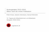 Brutvogelatlas 2013 2016: Bilanz nach der ersten …atlas.vogelwarte.ch/assets/files/pdf/mat2014/Bilanz_Knaus.pdf · Brutvogelatlas 2013–2016: Bilanz nach der ersten Feldsaison