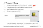5. Ton und Klang - medien.ifi.lmu.de · Ludwig-Maximilians-Universität München, Medieninformatik, Prof. Hußmann ! Digitale Medien WS 2014/2015 – 5a –