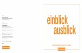 einblick - ASFINAG Startseite · PDF fileForschung, Entwicklung & Innovation in der ASFINAG einblick ausblick Impressum: Medieninhaber und Herausgeber: Autobahnen- und Schnellstraßen-Finanzierungs-Aktiengesellschaft,