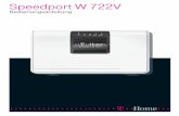 Speedport W 722V - telekom.de · AN Anschlussmöglichkeiten Die Abbildung zeigt die Anschlussmöglichkeiten des Speedport W 722V an DSL, den Telefonanschluss …