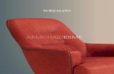 ARMCHAIRESME - borzalino.com · 3 armchair 77x86 h 90 / Fabric art. CINERA 9054 col. 03. Trimming Gros grain col. 4513. Metal base finish col. Gloss Black. Esme/ EUE9POLT /poltrona