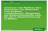 Chancen und Risiken des Einsatzes von Biokohle und … · 2.8.2 Bodenphysikalische Eigenschaften ... Lignin) (nach ... Beeinflussung der Bodenbiologie durch physikalische und chemische