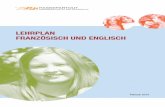 LEHRPLAN FRANZÖSISCH UND ENGLISCH - fr.ch · PDF fileDie englische Sprache dient in weiten Teilen der Welt als Verkehrs- und ... Sie ist heute eine Sprache, die ... Da Englisch sowohl