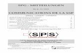 COMMUNICATIONS DE LA SSP · Rückblick auf die Herbsttagung in Winterthur 8 ... moderne Physik stehen soll. ... Uni Bern: Field Theory