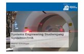 Systems Engineering Studiengang Systemtechnik · CH-8401 Winterthur Tel. 058 934 74 63 ... Physik Vertiefungsrichtung ... • BA an Gast-Uni. Zürcher Fachhochschule Prüfungen