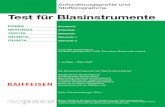 Test für Blasinstrumente - bkmv.chbkmv.ch/files/documents/ausbildung/TA_Blasinstrumente.pdf · - Zuordnung Ganz- und Halbtonschritte-Enharmonik ... - Erkennen und anwenden aller