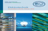 Elektrotechnik - TUEV SEMINARE SAARLAND · 3 SEMINAR-NR. 04-01 Die verantwortliche Elektrofachkraft (VEFK) in Industrie-, Dienstleistungs- und Energie-versorgungsunternehmen (Fortsetzung)