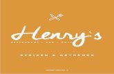 SPEISEN & GETRÄNKE - Henrysweb.henrys-bietigheim.de/wp-content/uploads/2014/12/... · 2015-11-08 · Zusätzlich sind seit diesem Winter auch die veganen Essen durch ein „Möhrchen“