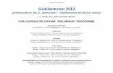GeoHannover 2012 - Internationales Geothermie … · GeoHannover 2012 „GeoRohstoffe für das 21. ... G6 Tiefe Geothermie ... Zechstein – Präsentation und Analyse