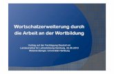 Vortrag Wortschatzerweiterung Wortbildung - LI-Hamburgli.hamburg.de/...pdf-wortschatzerweiterung-durch-die-arbeit-an-der... · und produktiven Wortschatz in welchem Umfang und in