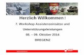 7. Workshop Assistenzeinsätze und …campus.milak.at/medien/SkFueKdo/WS14/Agenda_081014.pdf · Vortrag Kommando Territoriale Aufgaben der Bundeswehr: Grundsätze ZMZ Bundeswehr ...