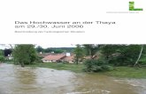 Das Hochwasser an der Thaya am 29./30. Juni 2006 .erreichten die seit Ende Mai Hochwasser f¼hrenden