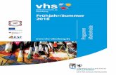 Volkshochschule Oberberg Frühjahr/Sommer 2018 · beitungsprogramme. Sie erfahren, wie man alte Fami-lienbilder digitalisieren und verbessern kann. Ein gemeinsamer Fotospaziergang