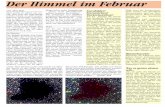 Der Himmel im Februarvolksblatt.regl.net/2018-02.pdf · den Tierkreiszeichen nicht ... am Himmel her betrach-tet, ist das größte Sternbild (Wasserschlange) fast 20 mal so groß