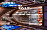 2017 Orgelherbst - st-joseph-muenster-sued.de · Orgel Herbst 2017 „Orgel plus …” St. Joseph/Hammer Straße Sonntag Sonntag 1.10.2017, 18.30 Uhr 22.10.2017, 18.30 Uhr