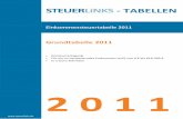 Grundtabelle 2011 - Steuerlinks · Einkommensteuertabelle 2011 . Grundtabelle 2011 • Einzelveranlagung • Für ein zu versteuerndes Einkommen (zvE) von 0 € bis 616.399 € •