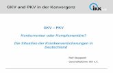 GKV und PKV in der Konvergenz - IKK e.V. · in der GKV und damit Ausbau von Zusatzversicherungen? ... Steuerfinanzierung ... Unterstützung durch Patienten-
