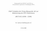 F&E Vorhaben der Firma Hansgrohe AG zur … · Fachgespräch des MUNLV und UBA zu-Polyluorierten organischen Verbindungen (PFC)-F&E Vorhaben der Firma Hansgrohe AG zur Reduzierung