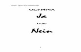 OLYMPIA Ja - sportgeschichte.netsportgeschichte.net/files/pdf/beitrag40.pdf · und an dem Tage da es sich im Leben und Wandel des alten Europa eingebürgert hat, wird der Sache des