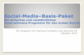 Social-Media Basis-Paket - peter-apel.de · Marketing und Werbung sind für jedes Unternehmen anders, denn mit Kopien erringt man keine Wettbewerbs-Vorteile. Social Media ist eine