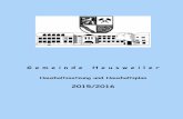 Einband - Startseite | Gemeinde Heusweiler · Der Haushaltsplan für die Jahre 2015 und 2016 ist nach den Regeln der Doppik (= doppelte Buchführung in Konten) aufgestellt. Er besteht
