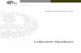 Lehramt-Studium - uni- · PDF filefür ein Lehramt an Grundschulen und ein Lehramt an Mittelschulen unabhängig von ihren ... Informatik in Erlangen, Passau . Psychologie mit schulpsychologischem