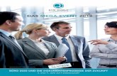 MEGA-EVENT - softmate.de · PENTADOC AG Informationsmanagement – Treibsto˜ für Geschäftsprozesse - Die Keynote beschäftigt sich mit der Bereitstellung der richtigen In-formation