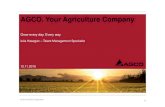 AGCO. Your Agriculture Company - agritechnica.com · In über 34 Ländern vertreten 3 Der Konzern in Zahlen - 2014 ... Jackson, Minnesota Spritzen Grubbenvorst, Holland Traktoren