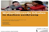 Weiterführende Schulen in Aachen 2018/2019 · Der Übergang in die Klasse 5 der weiterführenden Schule erfolgt in der Regel nach dem 4. Grundschuljahr. Aufnahmen in die Aufbaurealschule