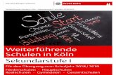 Weiterfhrende Schulen in Kln - stadt-koeln.de · Dafr bieten die Schulen der Sekundarstufe I auch In- ... – der Hauptschulabschluss nach Klasse 10 – der mittlere Schulabschluss