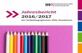 Jahresbericht 2016/2017 - HHO€¦ · Arbeit, für Freiwilligendienste und Ehrenamt, für finanzielle Förderung und Spendenbe-reitschaft. Sie alle machen es möglich, ... Acht gemeinnützige