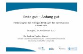 Ende gut –Anfang gut - kea-bw.de · PDF fileEnde gut –Anfang gut Förderung für den richtigen Einstieg in den kommunalen Klimaschutz Stuttgart, 29. November 2017 ... Kinder-und