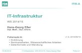 IT-Infrastruktur, FOM WS 2010/11, Datenformate und …fom.hgesser.de/ii-ws2014/folien/fom-itis-ws2014-a.pdf · 15.09.2014 IT-Infrastruktur, WS 2014/15, Hans-Georg Eßer Folie A-3