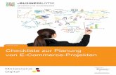 Checkliste zur Planung von E-Commerce-Projekten .bauend ein lastenheft erstellt werden, das auch