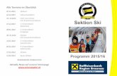 Programm 2015/16 - Union Raika St.Peter - Sportverein · diesem Wege möchte ich nochmals Martin Ellinger, Jürgen Horvath, Ste- ... tember letzten Jahres in Linz hinter sich gebracht.