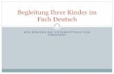 Begleitung Ihrer Kinder im Fach Deutsch · Konzept der Grundschule ... Texte am Computer schreiben Briefe / Postkarten / E-Mails