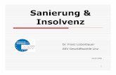 Sanierung & Insolvenz - JKU · Insolvenzrecht eine inländische Konkurseröffnung erstreckt sich auf 32 Vermögenswerte des Schuldners in anderen EU-Mitgliedsstaaten „Hauptinsolvenzverfahren“