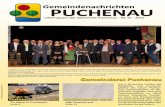 Gemeindenachrichten PUCHENAU · Festakt 75 Jahre FF Puchenau Seite 9 Abfallkalender 2016 Alle Termine auf Seite 15 Amtliche Mitteilung. Zugestellt durch Post.at Gemeinderat Puchenau
