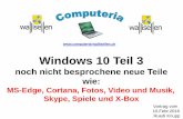 Windows 10 Teil 3 - computeria-wallisellen.ch · Sunrise, Cablecom etc.), die Adresse von Switch.plus wir bekommen den ... Favoriten Demo. 3. Einstellungen für Browser MS Edge 1