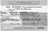 III. USRA-Symposium Potsdam - klinikum-dessau.de · Thomas Grau, Gütersloh 10:40 Anterior abdominal wall and paravertebral blocks (Paravertebrale Blockaden und Blockaden der vorderen