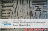 26.09.2017, Düsseldorf Beliebte WSM-Plugins und ... · •LAST MODIFIED REPORT ... •RQLCONSOLE - A commandline tool for RQLs, •UPLOADIT ... • Zusätzlich Schicht zwischen CMS