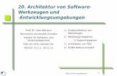 20. Architektur von Software- Werkzeugen und ...st.inf.tu-dresden.de/files/teaching/ws11/sew/slides/20-sew... · Environments, Technical Report 55, 3rd Edition, Juni 1993 ... Schicht