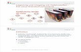 © Swissi AG Lagerung und Umgang mit Gefahrstoffen … · Lagerung und Umgang mit Gefahrstoffen - Die neue Brandschutzrichtlinie Gefährliche Stoffe ... Hinweise zur Entsorgung 14.