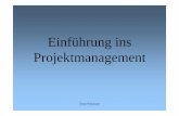 Einf¼hrung ins Projektmanagement - Department spielth/vortraege/Projektmanage  Projektmanagement