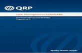 QRP Management-SEMINARE · Die erfolgreichsten Projektmanagement-Methoden in der Praxis – Ein Überblick für Führungskräfte 11 ... • Schulungsunterlagen der QRP mit Fallbeispielen,